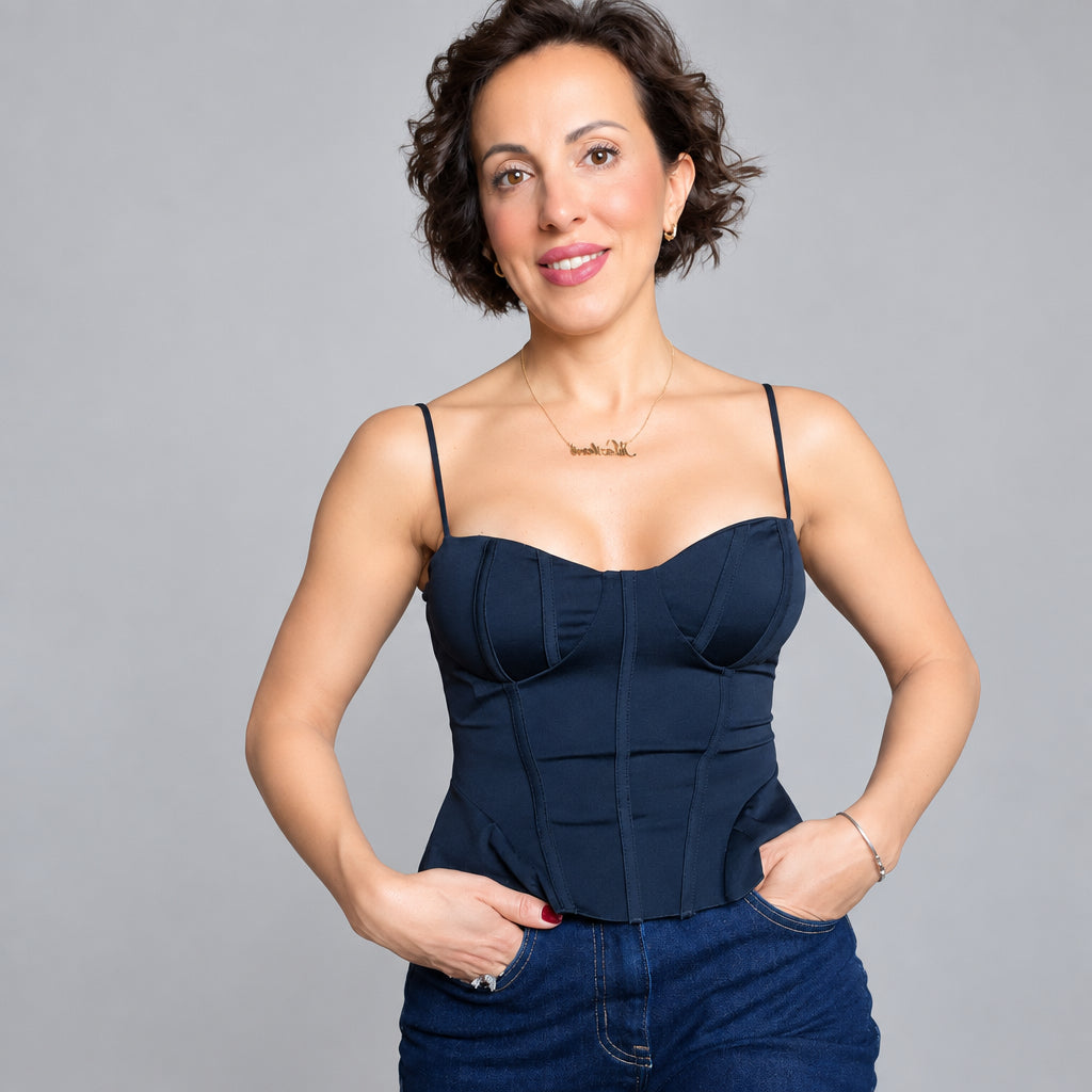 Top Corsetto con Spalline e Peplum "Chic & Glamour" ✨