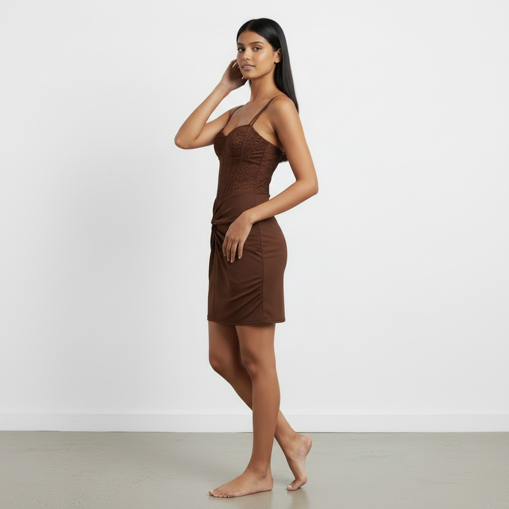 Abito Avvolgente e Sensuale con Corsetto