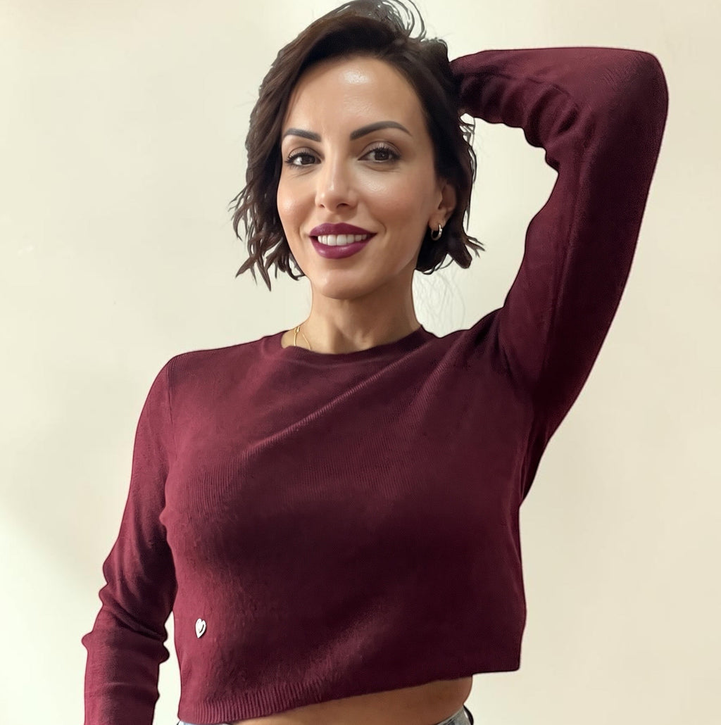 Maglione Corto A Girocollo