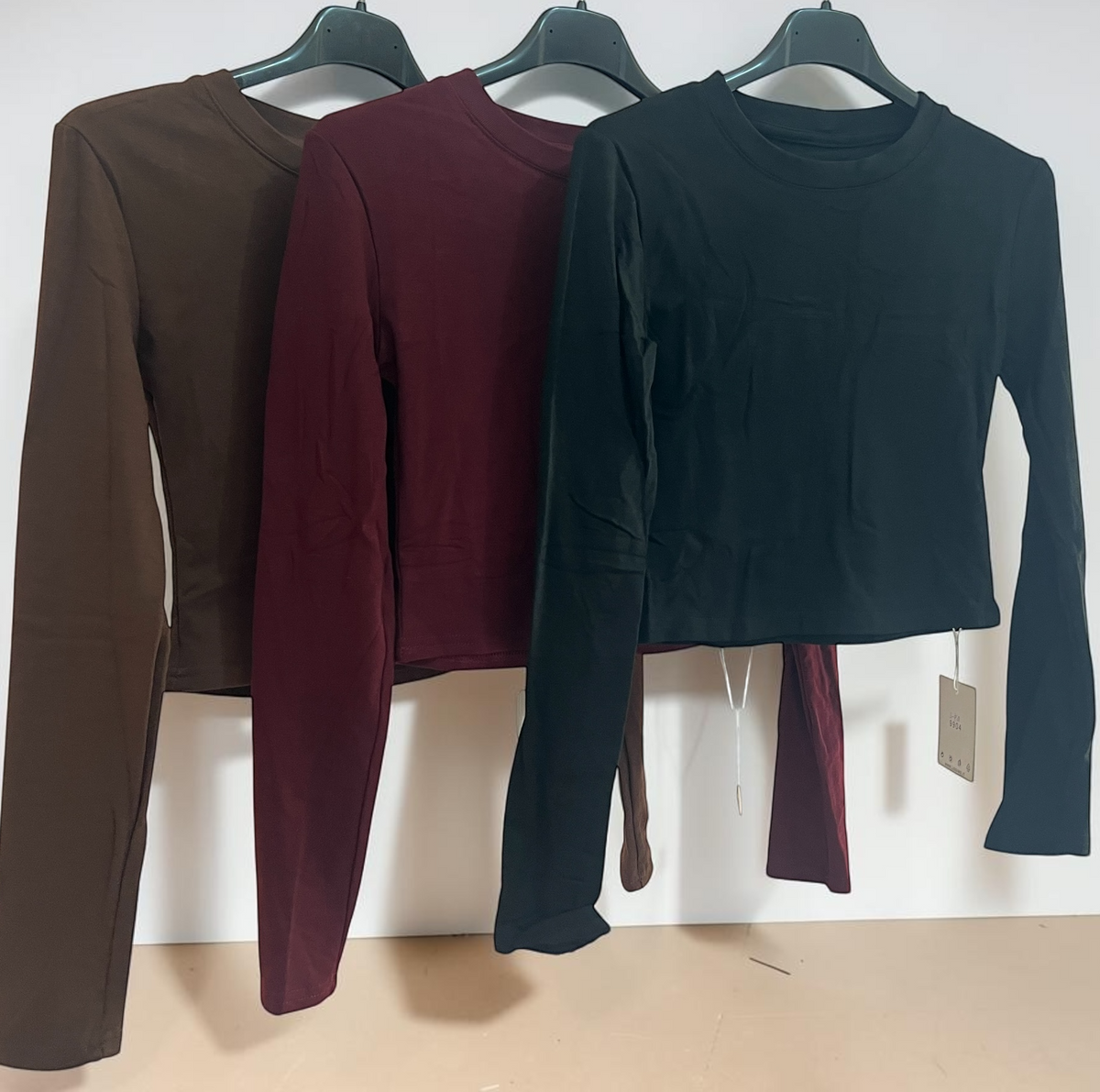 Maglia Crop A Maniche Lunghe