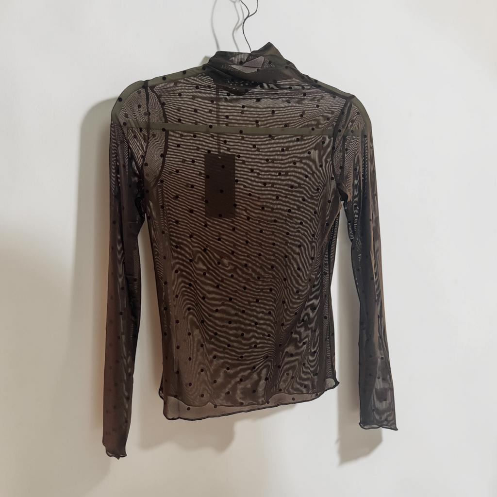 Maglia A Maniche Lunghe Con Collo Alto