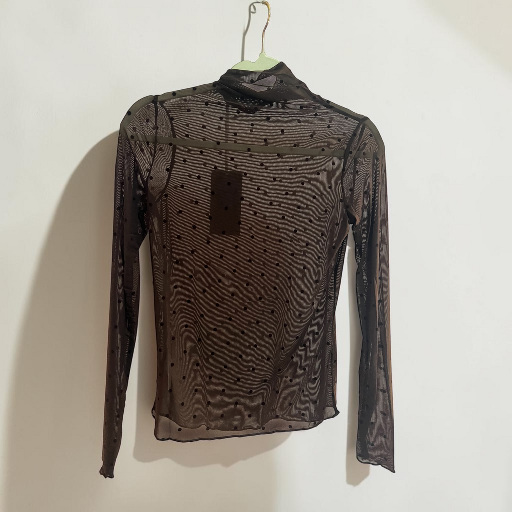 Maglia A Maniche Lunghe Con Collo Alto